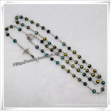 6mm Religious Round Colourful Glass Beads Rosary (IO-cr196)